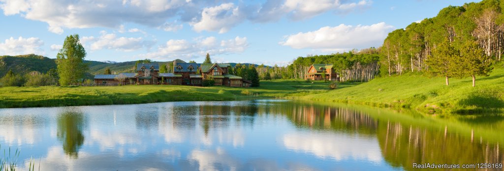 Lodge Overlooking our Stocked Pond | The Home Ranch | Image #13/22 | 