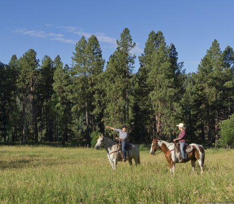 Riding in beautiful scenery