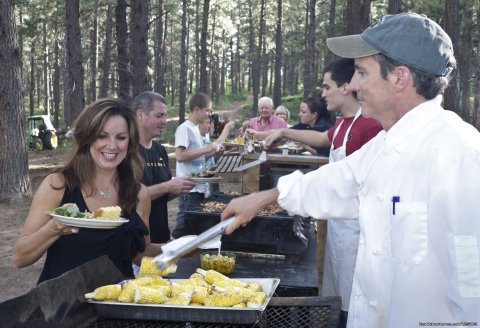 A fantastic cook-out in the woods