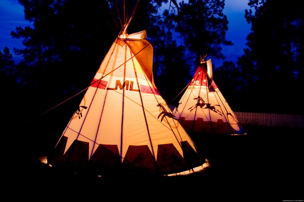 Teepee at night | Majestic Dude Ranch | Mancos, Colorado  | Horseback Riding & Dude Ranches | Image #1/4 | 