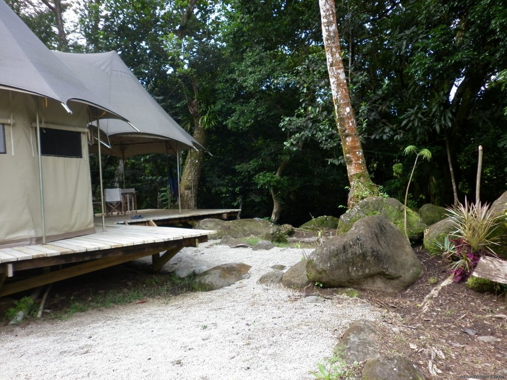 Riverside lodge . Ambazaman river entrance | Riverside Glamping in Dominica | Image #8/24 | 