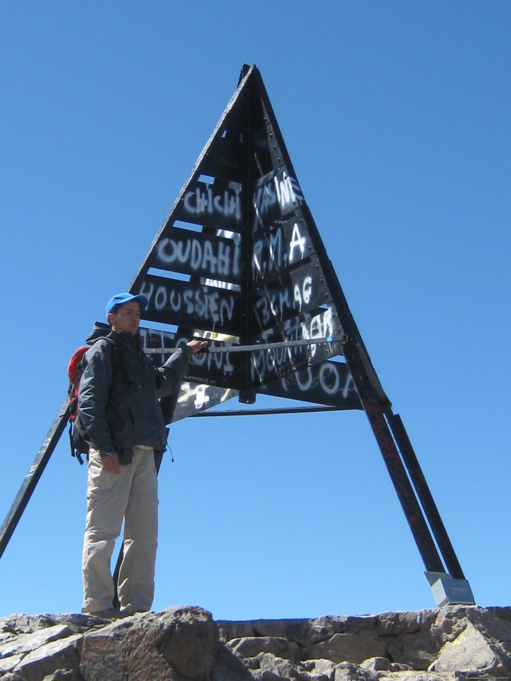 Lahcen igdem at the highest peak in nord afrique | Atlas Mountain Trek ,trekking & Hiking In Morocco, | Haut atlas marrkech, Morocco | Hiking & Trekking | Image #1/6 | 