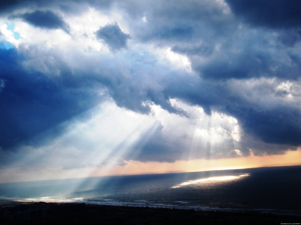 Haifa In Sun Set On A Stormy Day | Stella- Maris Hosting: Vacation  Rental | Image #16/17 | 