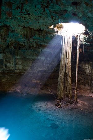 Bike Tour To Two Cenotes And To A Mayan House