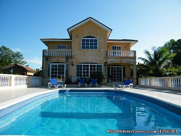 Pool side view from back | Caribbean Luxury For Less - Quiet but Near all | Sosua - Cabarete, Dominican Republic | Bed & Breakfasts | Image #1/13 | 