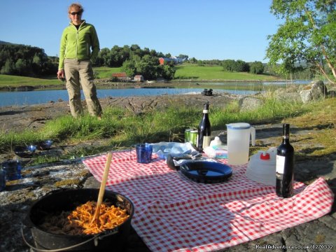 Outdoor Dinner Served