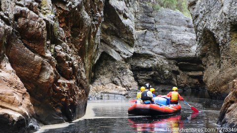 Rafting expedition down the Franklin River