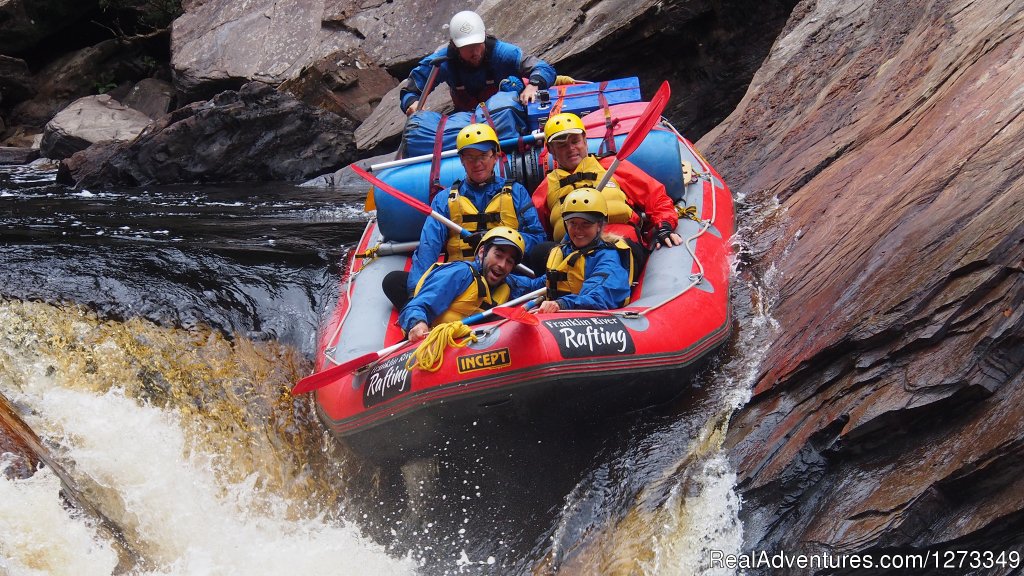 White water rafting down the Faucet rapid | Franklin River Rafting, Tasmania | Hobart, Australia | Rafting Trips | Image #1/5 | 