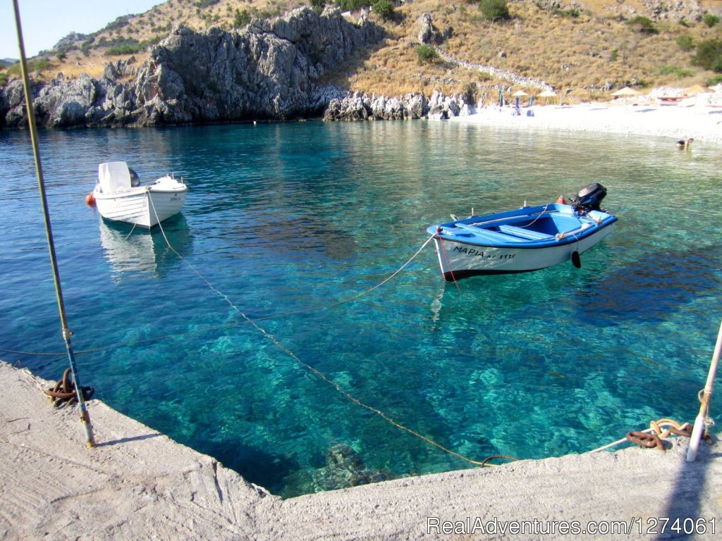 Gerolimenas. Ultra blue | Grazytravel: Tour mount Taygetos  by Bicycle (7 d) | Image #4/21 | 