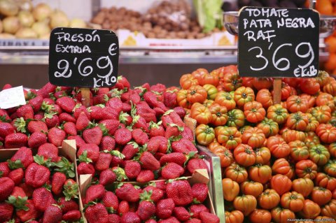 Visit to the local market for fresh food shopping