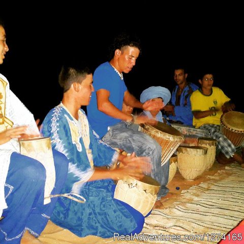 Night in desert sahara