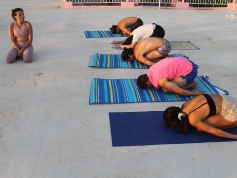 Yoga On Sunrise