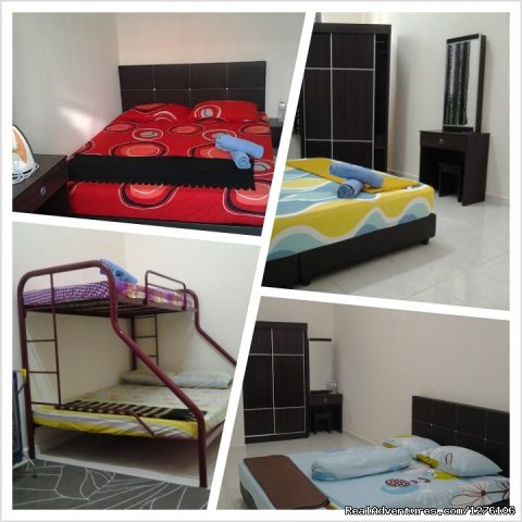 Bedroom 1,Bedroom 2,Bedroom 3 n 4