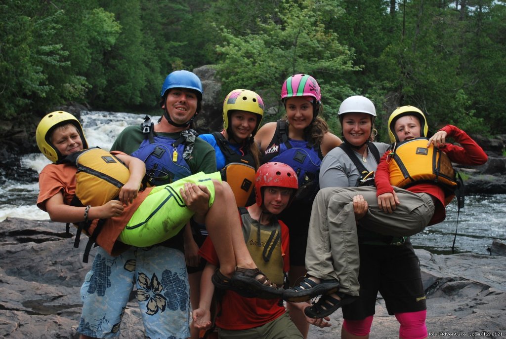 Group shot | Whitewater Canoe Tripping | Image #2/16 | 