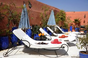 Traditional riad in medina of Marrakech