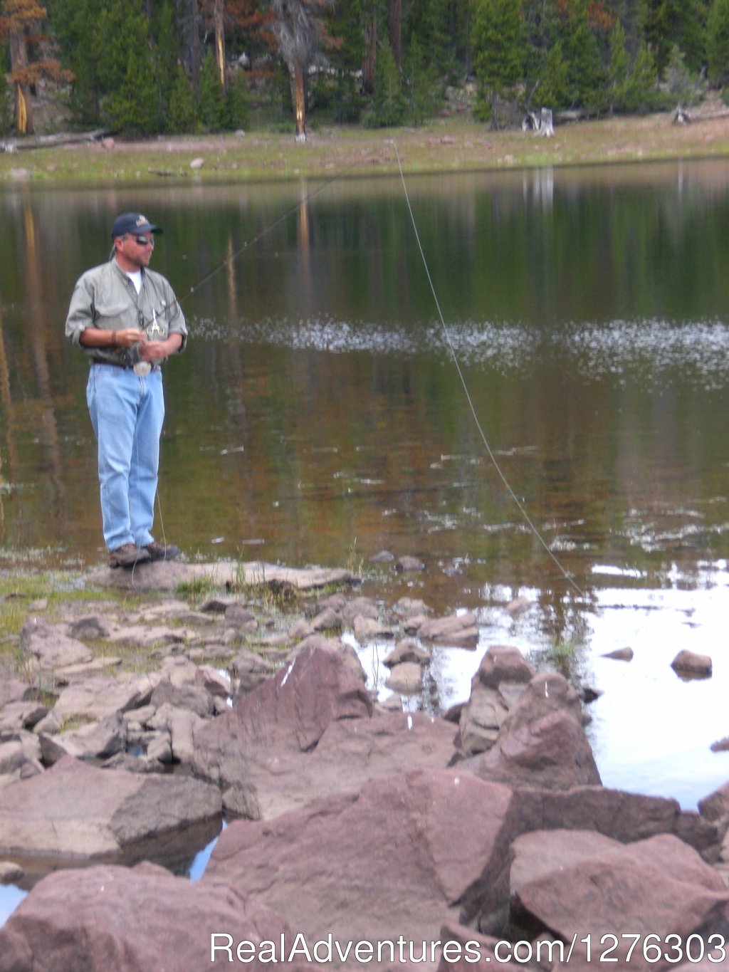 Doing a bit of Fly Fishing | Horseback Wilderness Camping & Fishing Trips | Image #4/7 | 