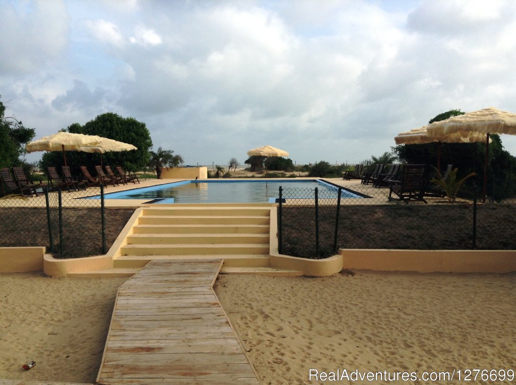 Pool view from the coffee shop. | Hotel and Eco Resort with Beach chalets | Image #7/26 | 