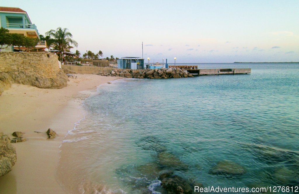 Our beach and pier, leading to Bari Reef | 30% off thru Dec. 31, Spectacular Oceanfront Condo | Image #13/24 | 