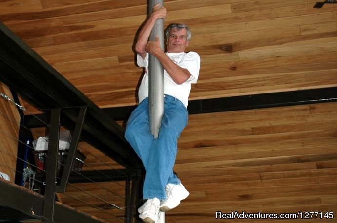 For fun - descend the Fireman's Pole | Volare-In the heart of adventure in Costa Rica | Image #16/24 | 