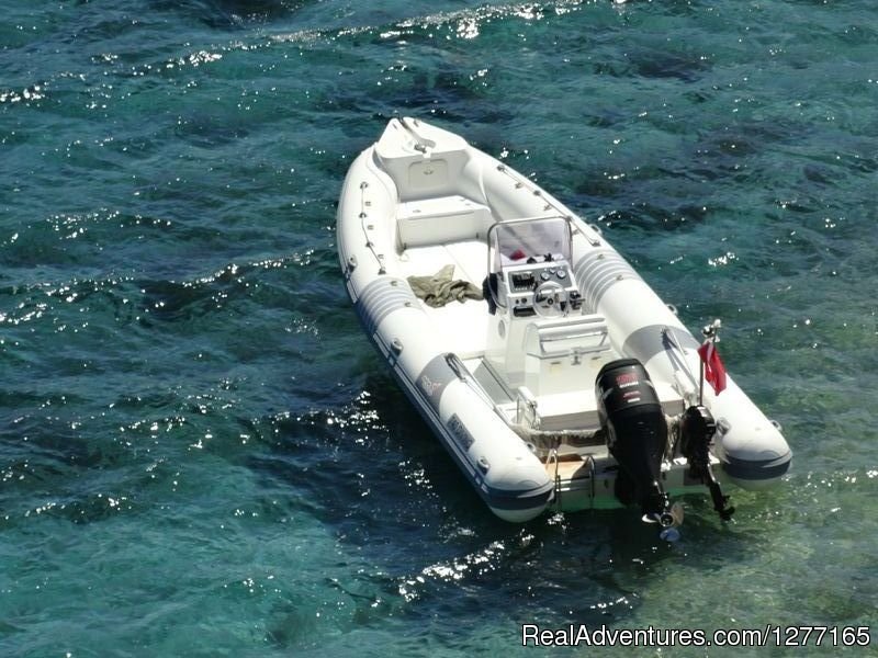 Our 7.40 rib boat | Dive in Kea island  Discover underwater Greece | Image #4/9 | 