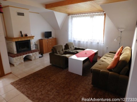 Living Room In Attic Apartment