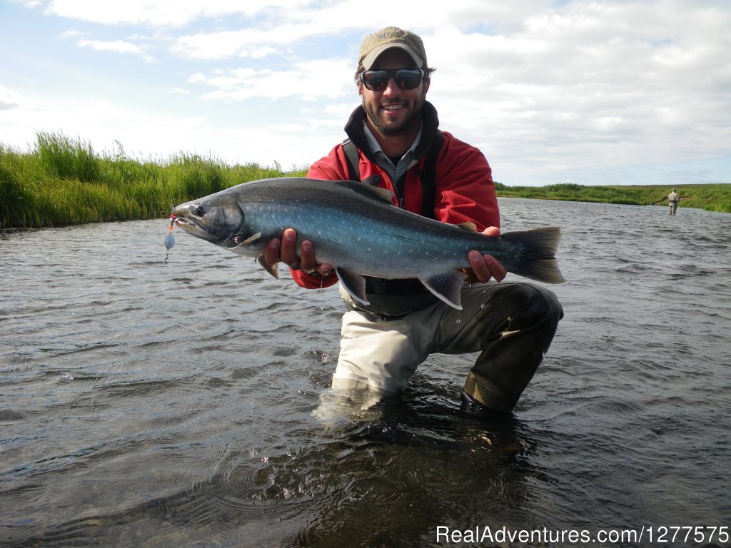 Big Colorful Arctic Char And Dolly Varden Are Abundant | Enjoy True Wilderness at Wildman Lake Lodge | Image #6/13 | 