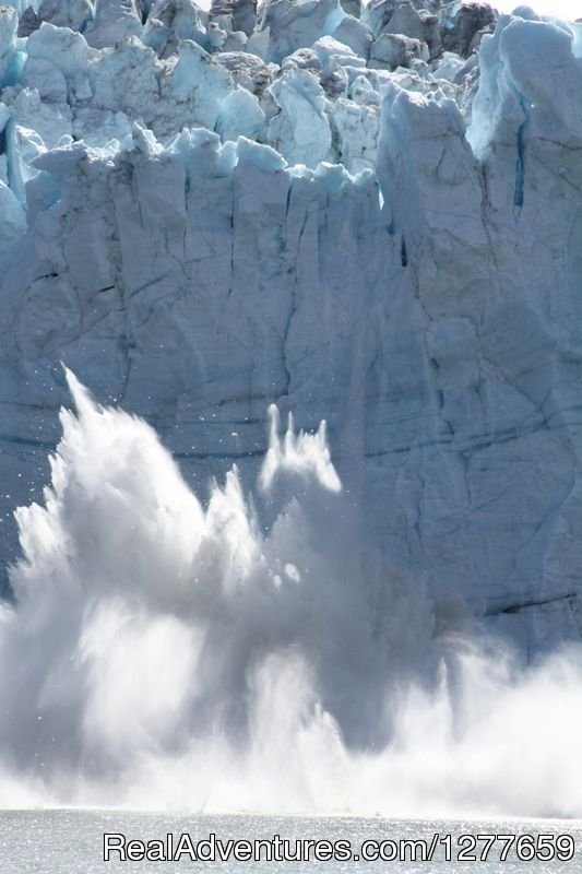 Calving glacier photographed on Sailboat BOB | Sound Sailing- Crewed Sailboat Charters in Alaska | Image #16/21 | 