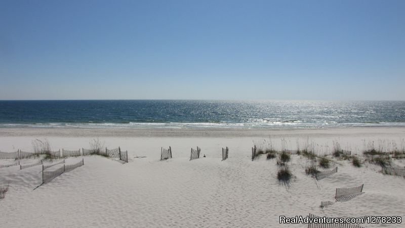 Beach view from balcony | Gulf Front Beach House - Oz Duplex | Image #4/8 | 