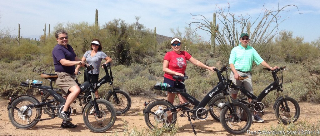 New friends out learning the plant life. | Journey Arizona Tours | Image #5/9 | 