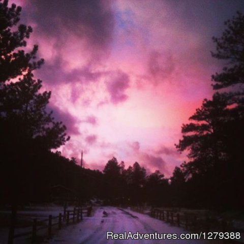 Beautiful Estes Park sunset