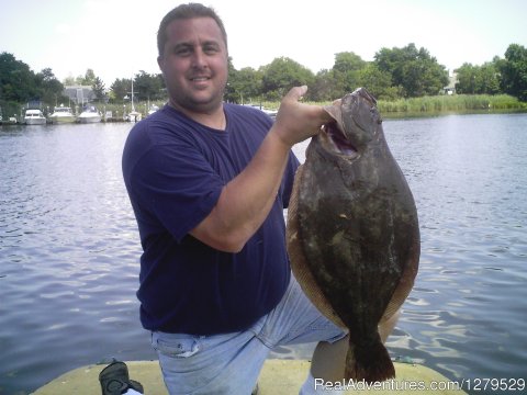 Brian With His 10lb Doormat Fluke