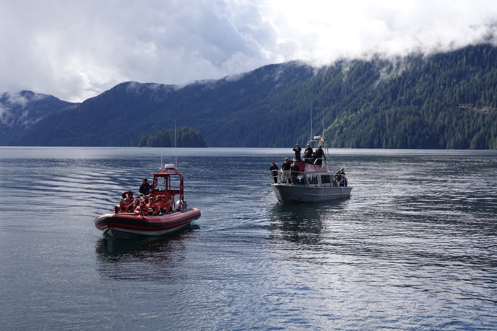 Zodiac And Covered Boat | Campbell River Whale Watching & Adventure Tours | Image #8/9 | 