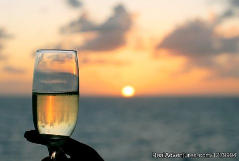 Sunset views onboard