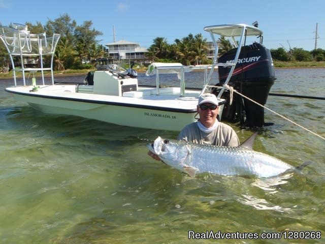 Tarpon caught on fly | Flats/backcountry Fishing Guide Fly & Spin | Image #4/4 | 