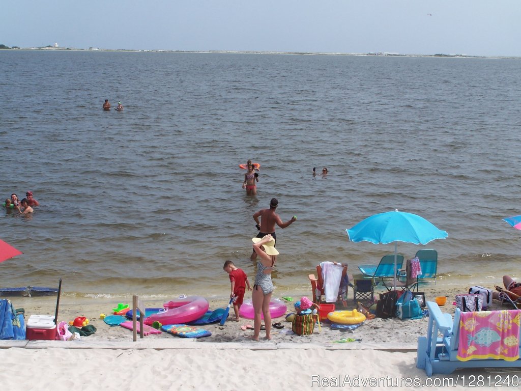 Our private beach on the Santa Rosa Sound | Emerald Beach RV Park | Image #3/3 | 