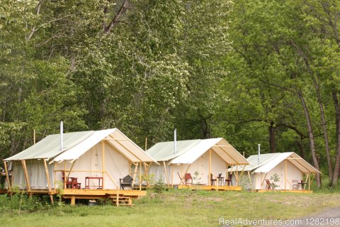 Glamping (Glamorous Camping) at River Dance Lodge