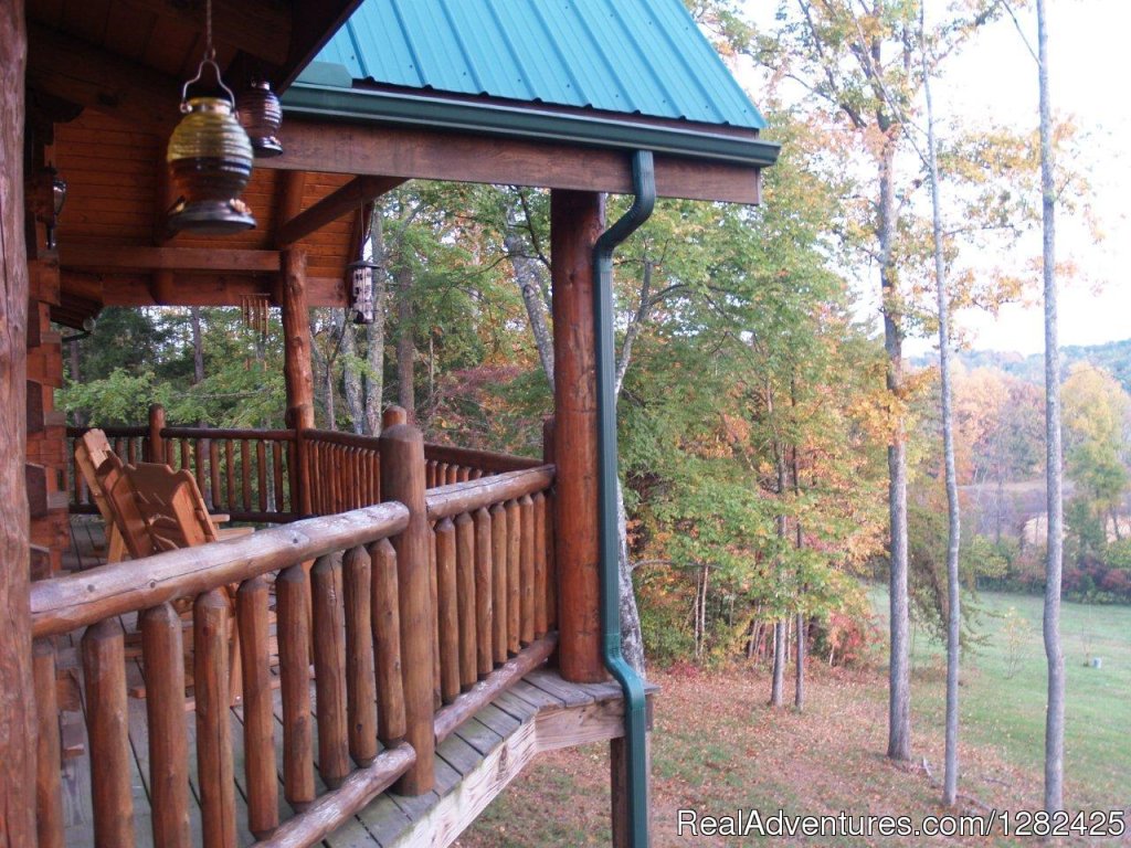 The back porch. | Unique Lodging Hidden Cave Ranch Bed and Breakfast | Image #8/23 | 