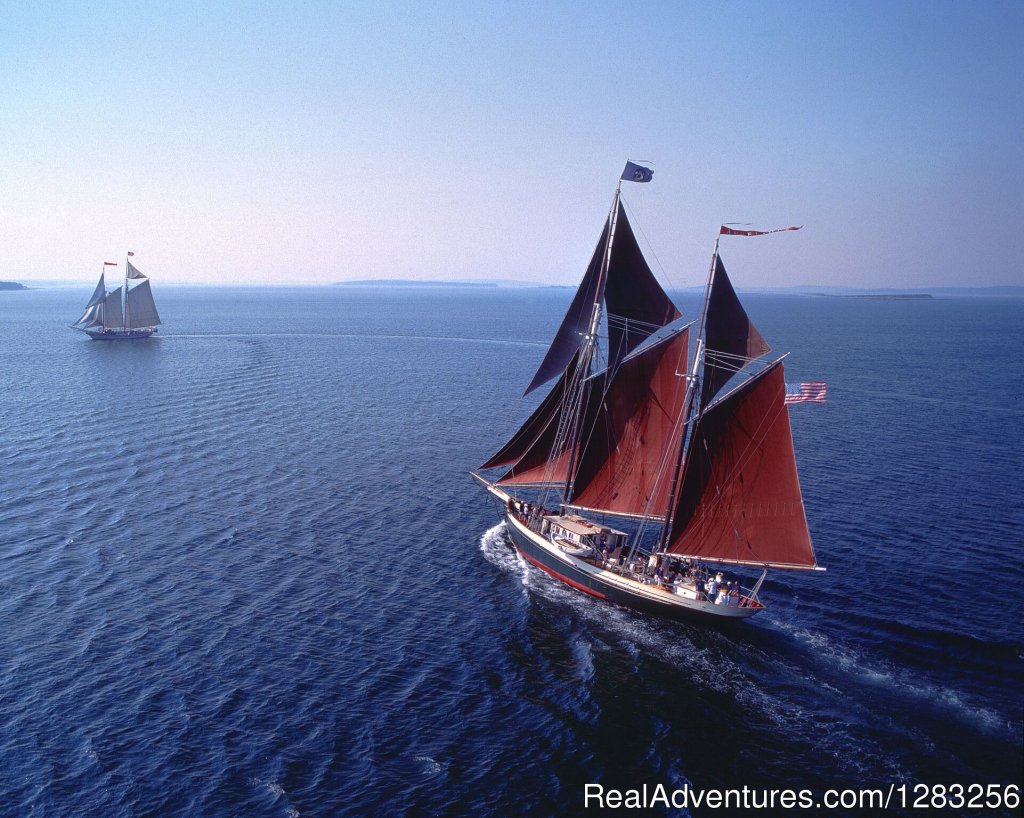 Aerial View of Windjammer Angelique | The Maine Windjammer Association | Image #2/5 | 