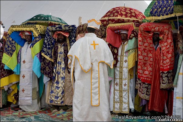 Priests Having The Tabot Walking | Event Of Timket ( Epiphany)  Celebration | Addis Ababa, Ethiopia | Cultural Experience | Image #1/2 | 