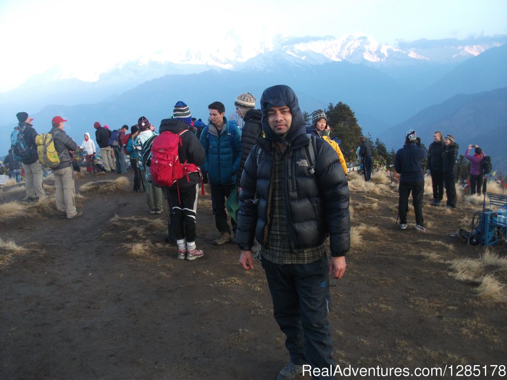 By view point Our guest taking picture | Upper Mustang Trek Nepal | Image #5/8 | 