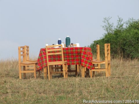 Bush breakfast - Queen Elizabeth national park