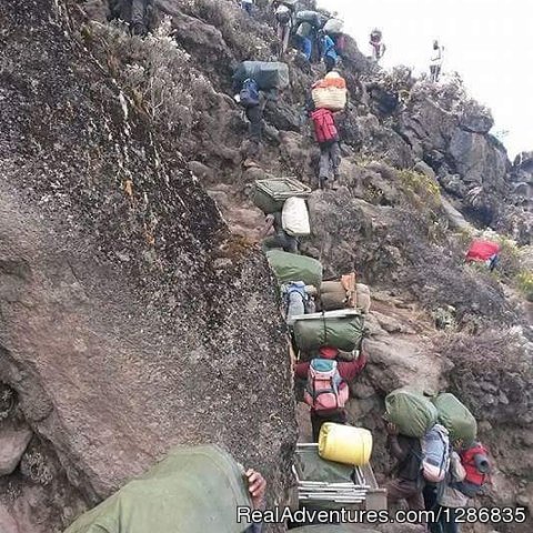 The tough place at Kilimanjaro trekk