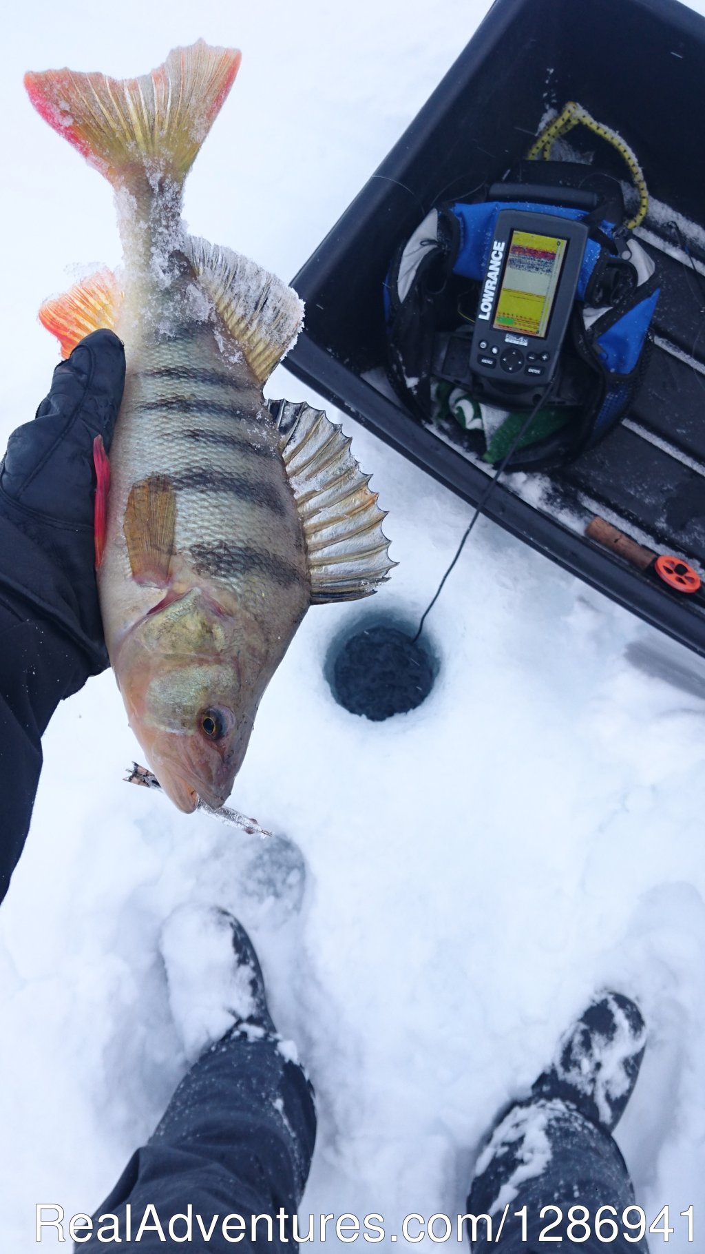 At deeper waters a fish finder keeps you ahead of things. | Best Fishing In Lapland | Image #9/9 | 