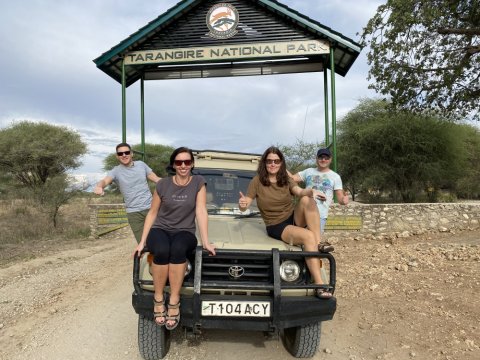 Tourist At Tarangire