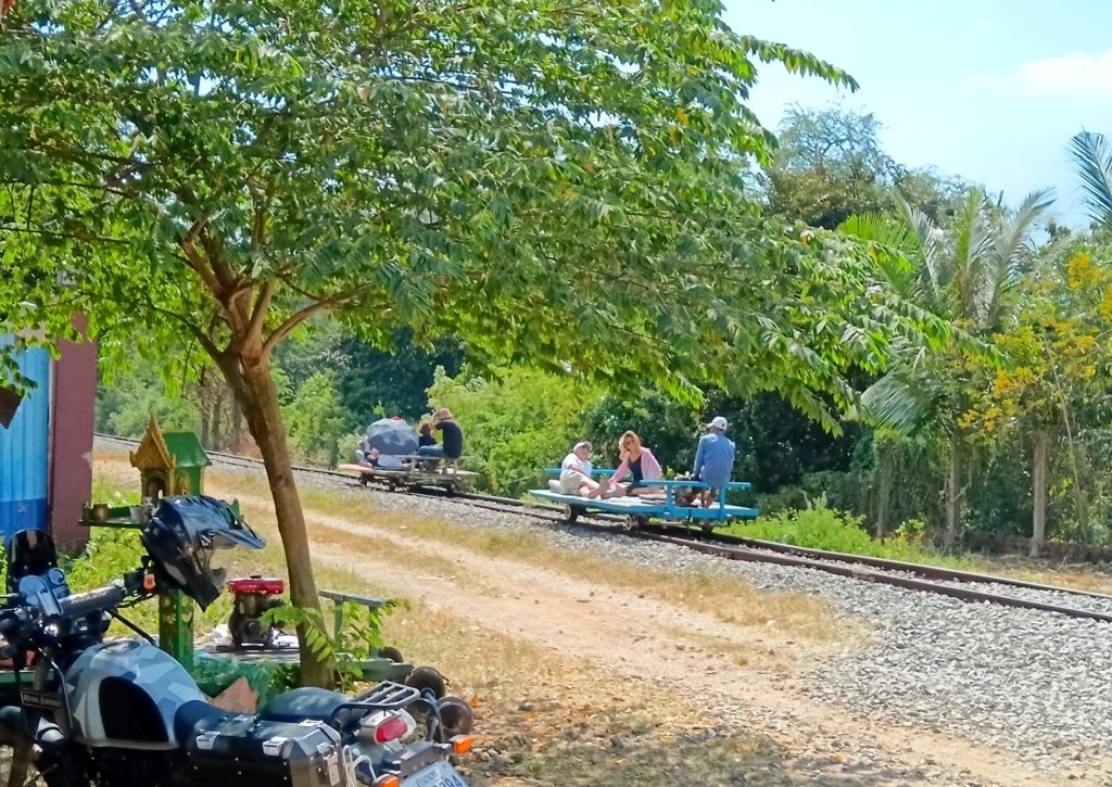 The Bamboo Train | Mototom Cambodia Northwest Motorcycle Tours | Image #6/6 | 